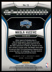 2019-20 Certified #13 Nikola Vucevic