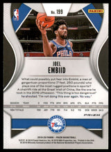 2019-20 Panini Prizm Prizms Green #199 Joel Embiid