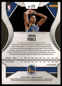 2019-20 Panini Prizm Prizms Pink Ice #272 Jordan Poole