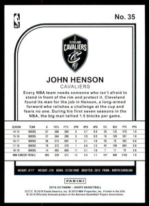 2019-20 Hoops #35 John Henson