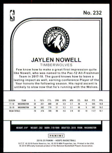2019-20 Hoops #232 Jaylen Nowell RC