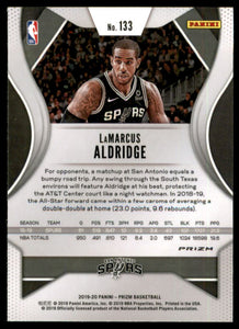 2019-20 Panini Prizm Prizms Green #133 LaMarcus Aldridge