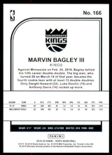 2019-20 Hoops #166 Marvin Bagley III