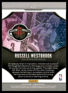 2019-20 Panini Prizm Fireworks #6 Russell Westbrook