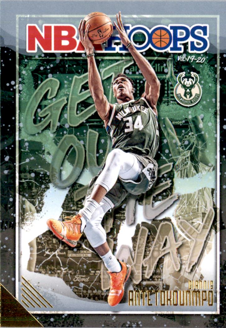 2019-20 Hoops Get Out the Way Winter #14 Giannis Antetokounmpo