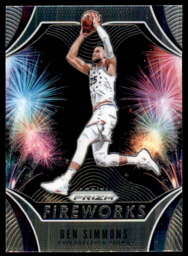 2019-20 Panini Prizm Fireworks #17 Ben Simmons