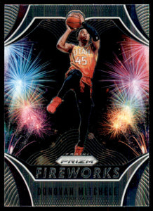 2019-20 Panini Prizm Fireworks #23 Donovan Mitchell