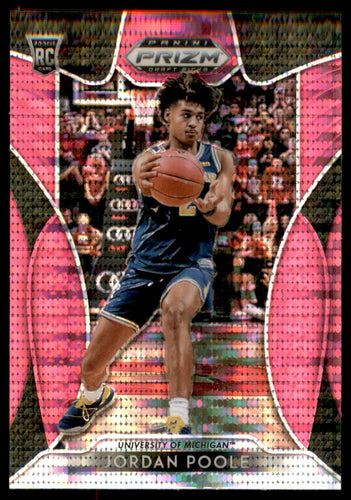 2019-20 Panini Prizm Draft Picks Prizms Pink Pulsar #92 Jordan Poole