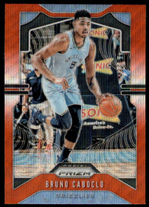 2019-20 Panini Prizm Prizms Ruby Wave #143 Bruno Caboclo