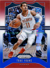 2019-20 Panini Prizm Prizms Red White and Blue #31 Trae Young
