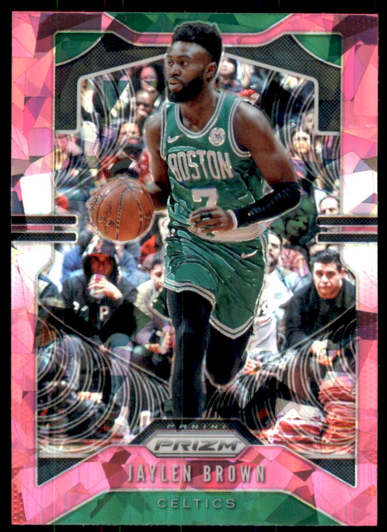 2019-20 Panini Prizm Prizms Pink Ice #40 Jaylen Brown