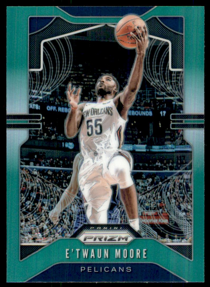2019-20 Panini Prizm Prizms Green #174 E'Twaun Moore