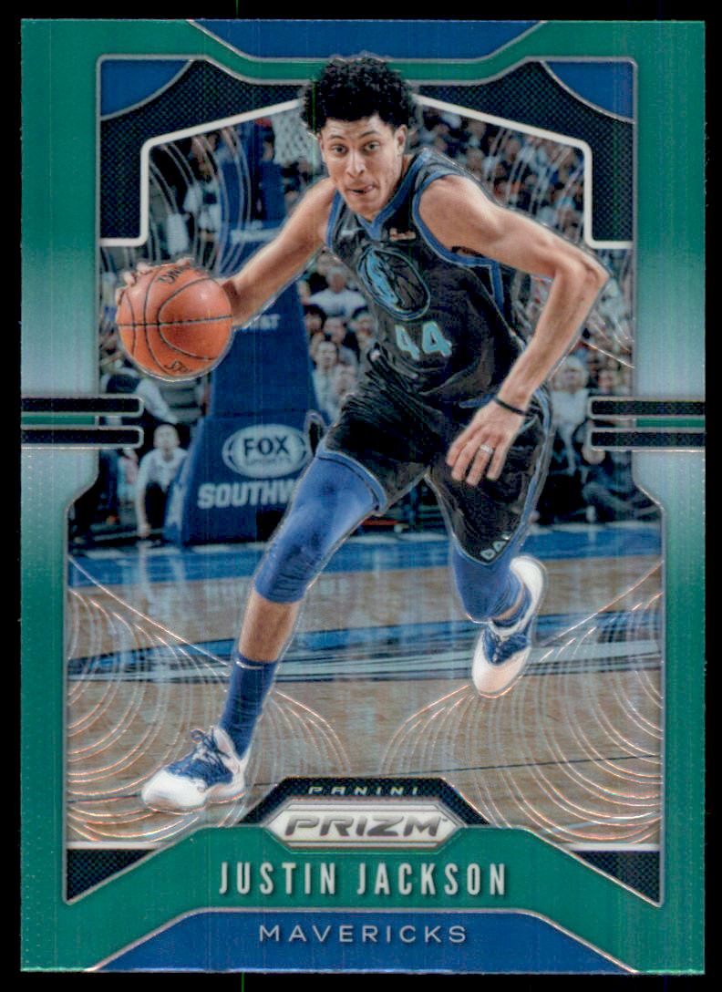 2019-20 Panini Prizm Prizms Green #80 Justin Jackson