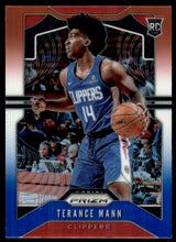 2019-20 Panini Prizm Prizms Red White and Blue #296 Terance Mann