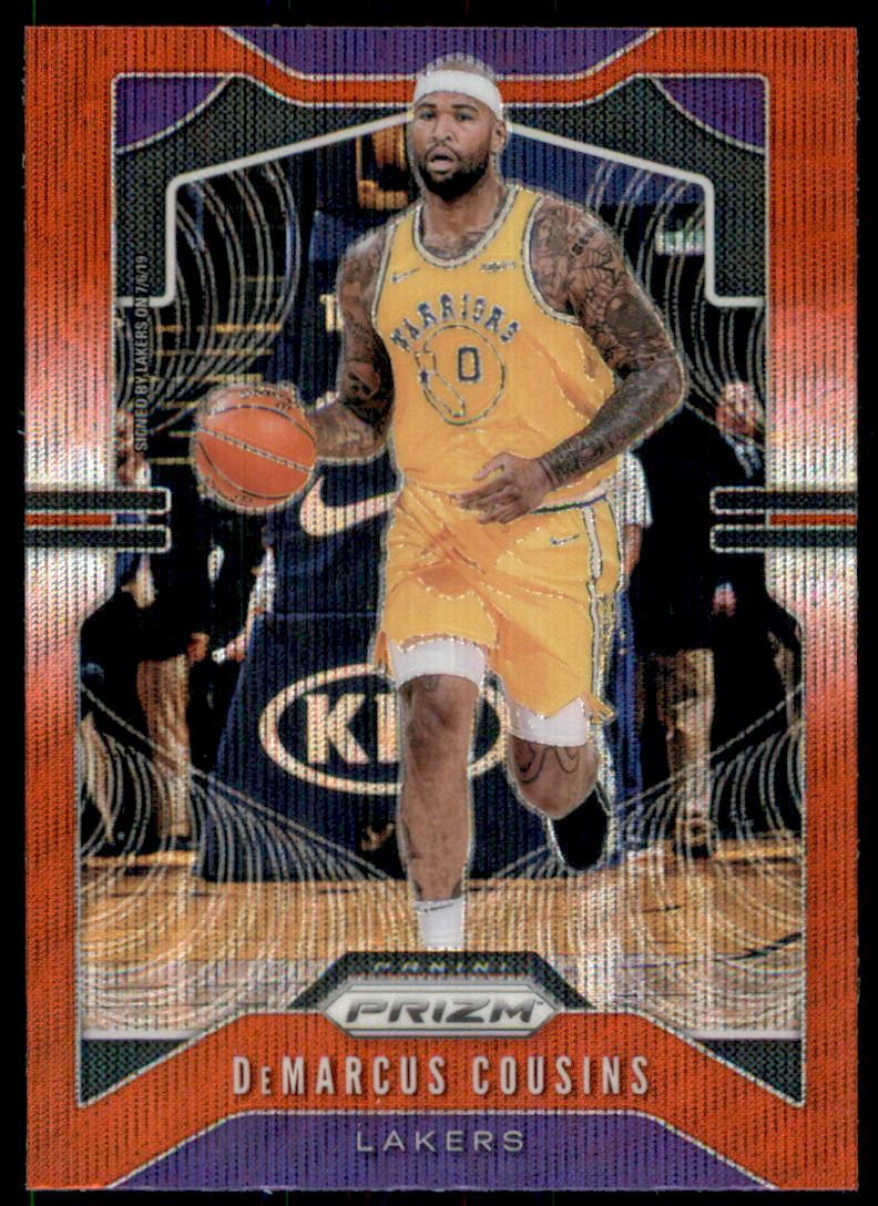 2019-20 Panini Prizm Prizms Ruby Wave #103 DeMarcus Cousins