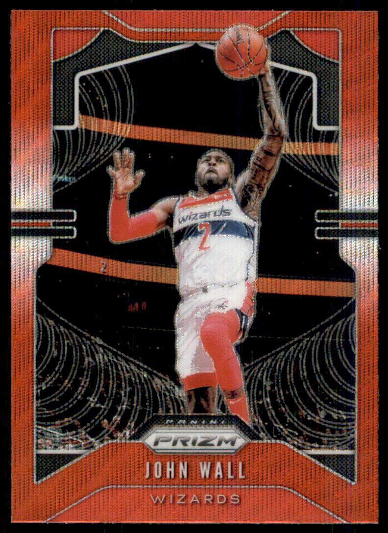 2019-20 Panini Prizm Prizms Ruby Wave #181 John Wall