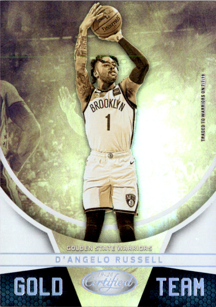 2019-20 Certified Gold Team #7 D'Angelo Russell