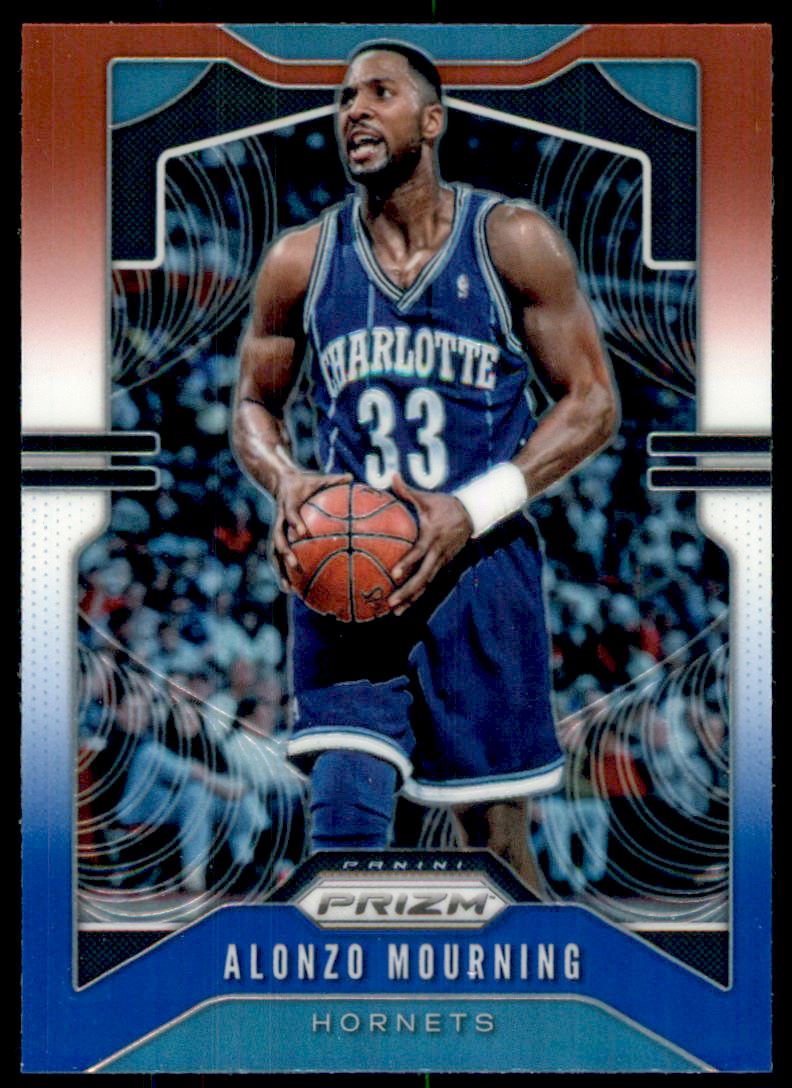 2019-20 Panini Prizm Prizms Red White and Blue #27 Alonzo Mourning