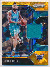 2019-20 Panini Prizm Sensational Swatches Prizms Orange Ice #31 Cody Martin