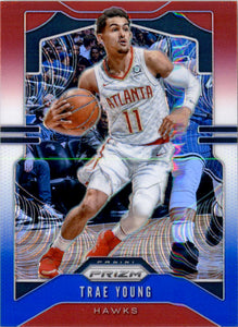 2019-20 Panini Prizm Red White and Blue Prizm #31 Trae Young
