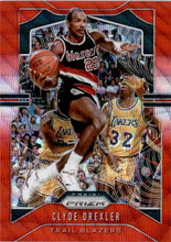 2019-20 Panini Prizm Prizms Ruby Wave #23 Clyde Drexler