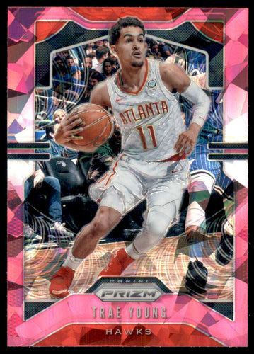 2019-20 Panini Prizm Prizms Pink Ice #31 Trae Young