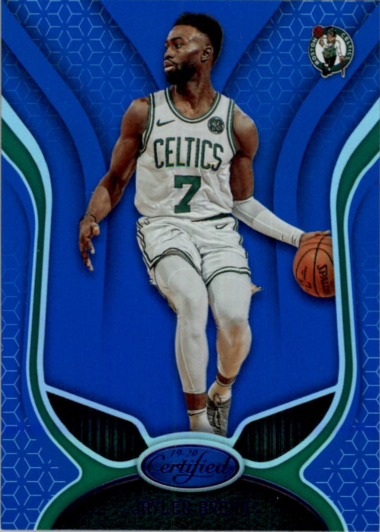 2019-20 Certified Mirror Blue #81 Jaylen Brown