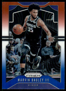 2019-20 Panini Prizm Prizms Red White and Blue #121 Marvin Bagley III