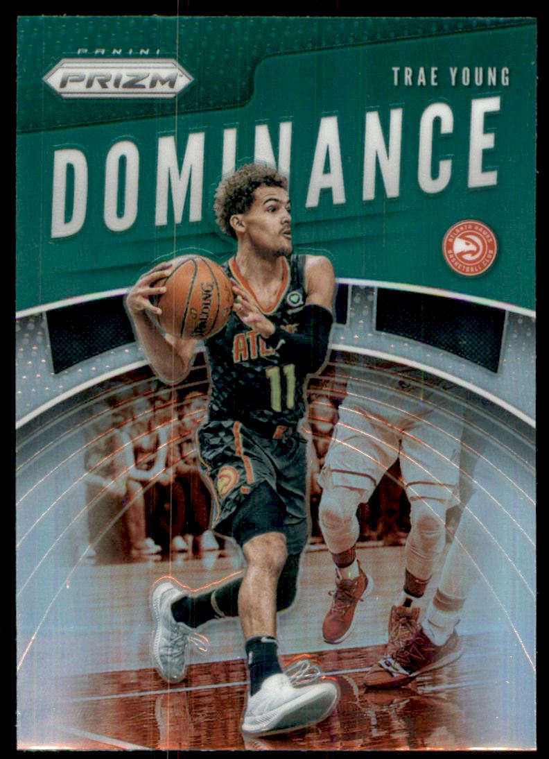 2019-20 Panini Prizm Dominance Prizms Green #25 Trae Young