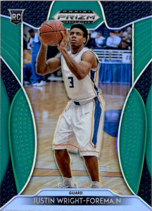 2019-20 Panini Prizm Draft Picks Prizms Green #55 Justin Wright-Foreman