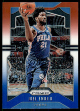 2019-20 Panini Prizm Prizms Red White and Blue #199 Joel Embiid