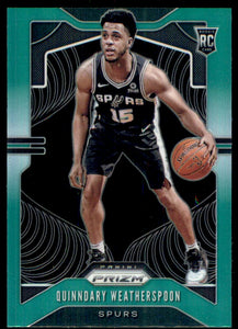 2019-20 Panini Prizm Prizms Green #285 Quinndary Weatherspoon