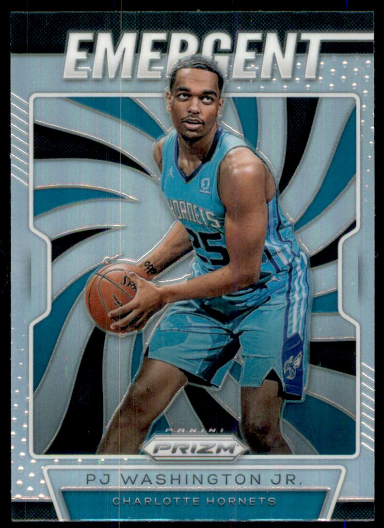 2019-20 Panini Prizm Emergent Prizms Silver #23 PJ Washington Jr.