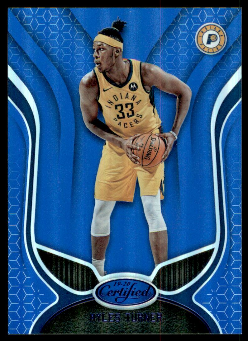 2019-20 Certified Mirror Blue #54 Myles Turner