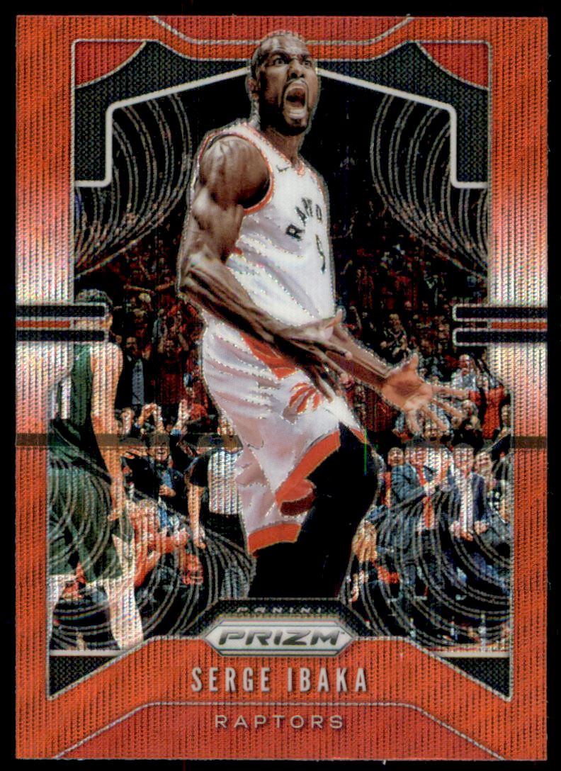 2019-20 Panini Prizm Prizms Ruby Wave #154 Serge Ibaka