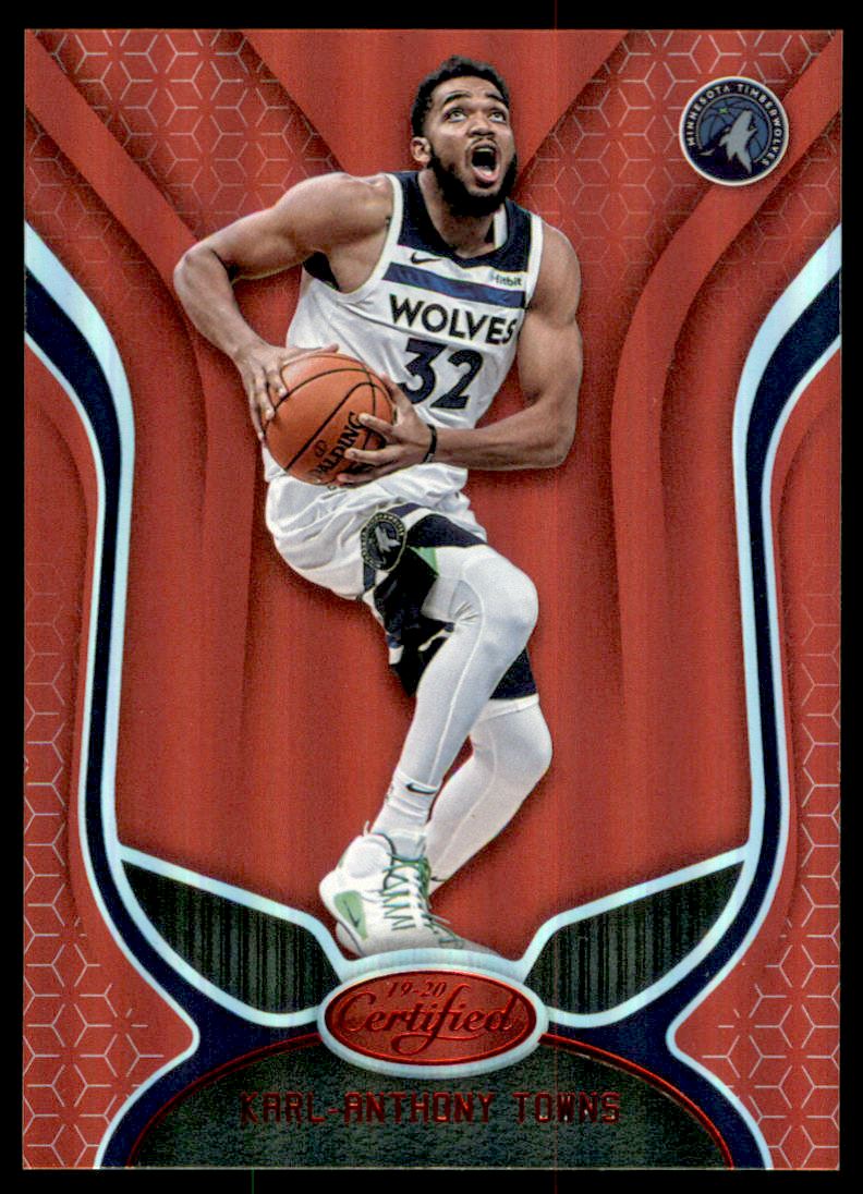 2019-20 Certified Mirror Red #104 Karl-Anthony Towns