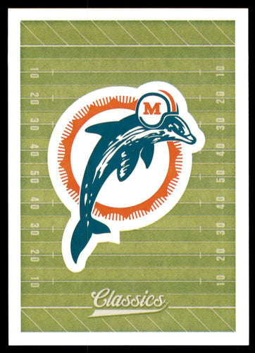 2018 Classics Vintage Logo Stickers #4 Miami Dolphins