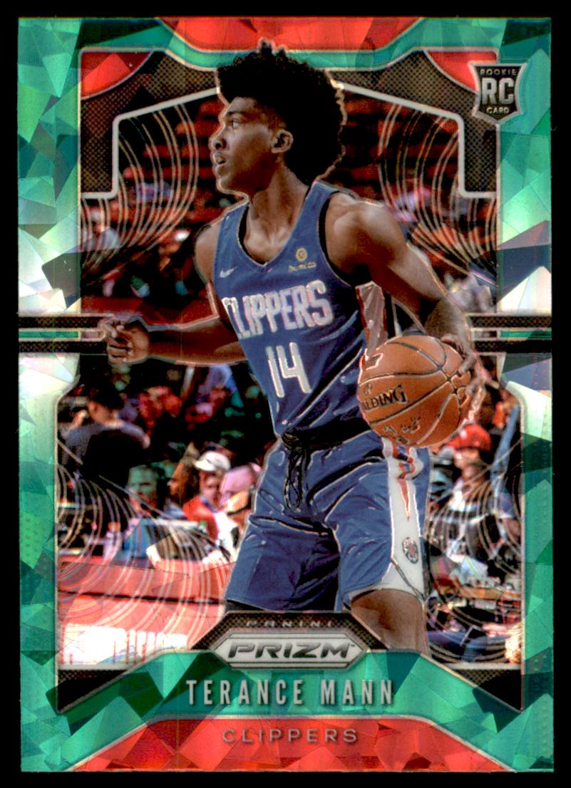 2019-20 Panini Prizm Prizms Green Ice #296 Terance Mann