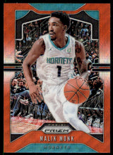 2019-20 Panini Prizm Prizms Ruby Wave #205 Malik Monk