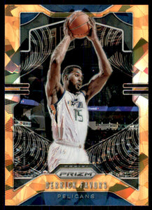 2019-20 Panini Prizm Prizms Orange Ice #169 Derrick Favors