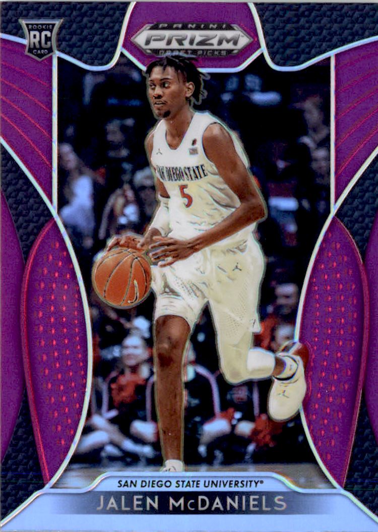 2019-20 Panini Prizm Draft Picks Prizms Purple #54 Jalen McDaniels