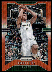 2019-20 Panini Prizm Prizms Ruby Wave #234 Brook Lopez