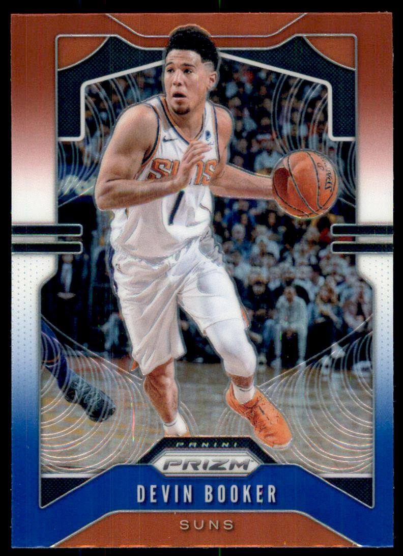 2019-20 Panini Prizm Prizms Red White and Blue #67 Devin Booker