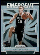 2019-20 Panini Prizm Emergent Prizms Silver #8 Luka Samanic