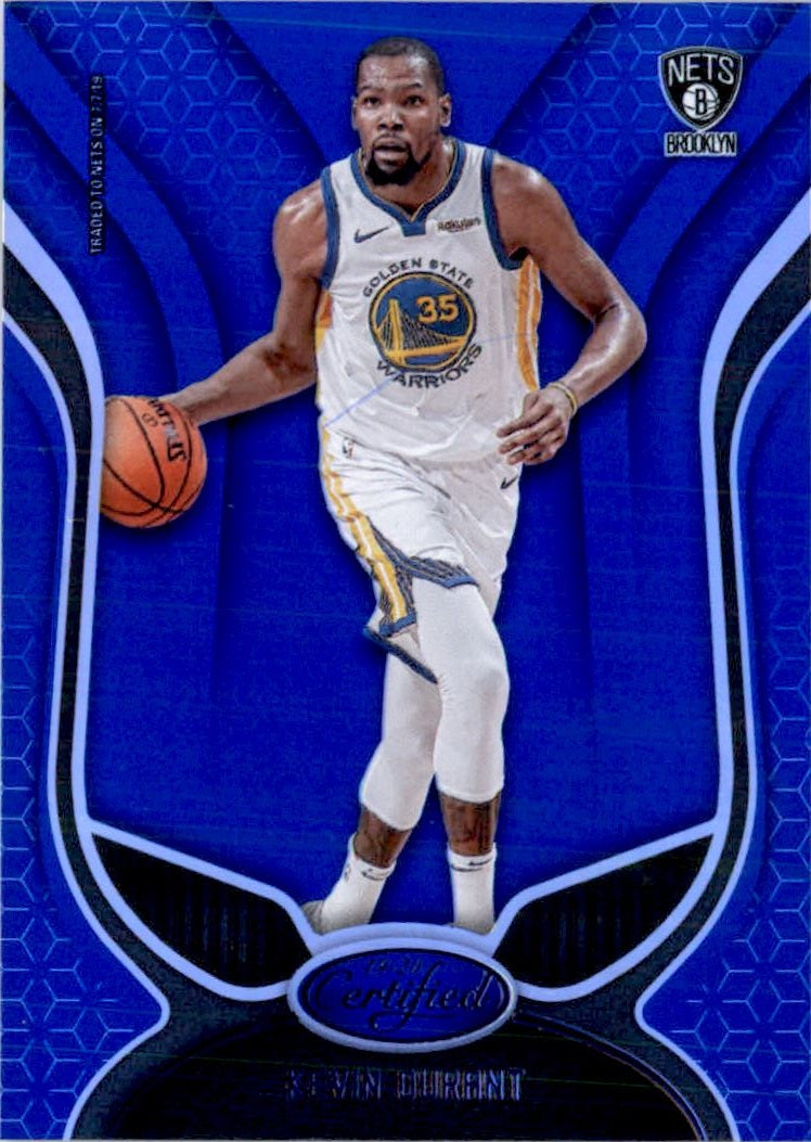 2019-20 Certified Mirror Blue #141 Kevin Durant