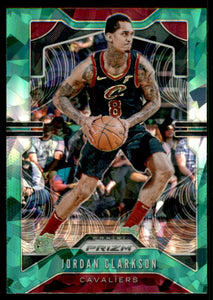 2019-20 Panini Prizm Prizms Green Ice #69 Jordan Clarkson