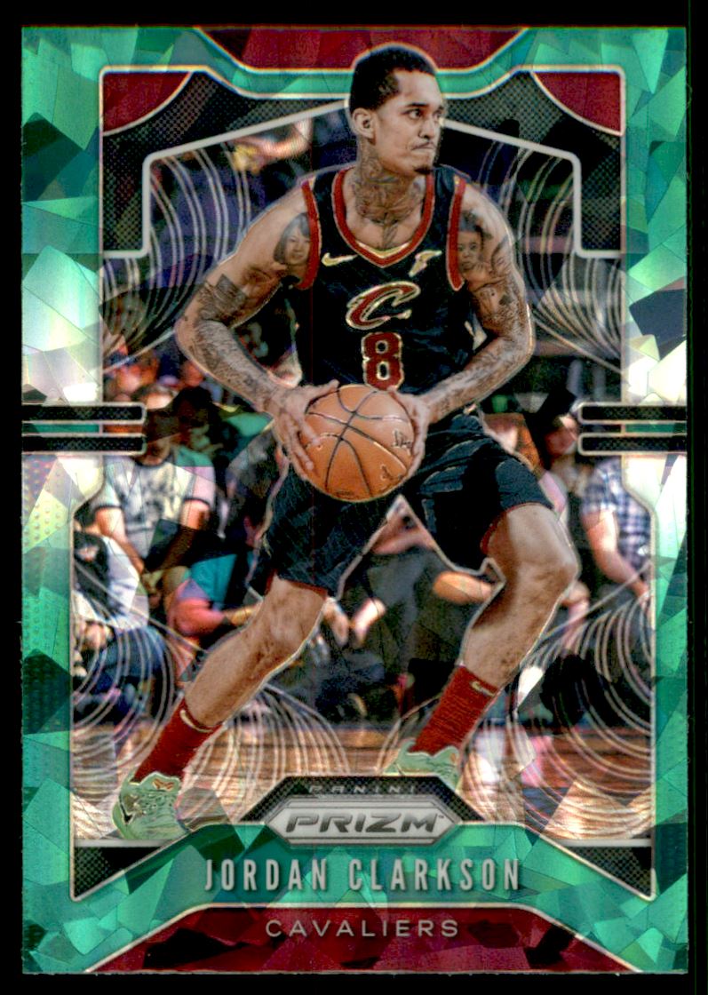 2019-20 Panini Prizm Prizms Green Ice #69 Jordan Clarkson
