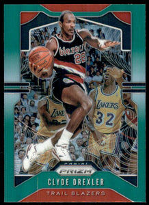 2019-20 Panini Prizm Prizms Green #23 Clyde Drexler