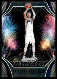 2019-20 Panini Prizm Fireworks #20 Kristaps Porzingis