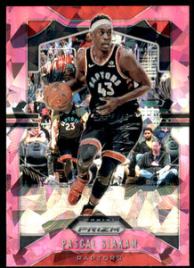 2019-20 Panini Prizm Prizms Pink Ice #156 Pascal Siakam